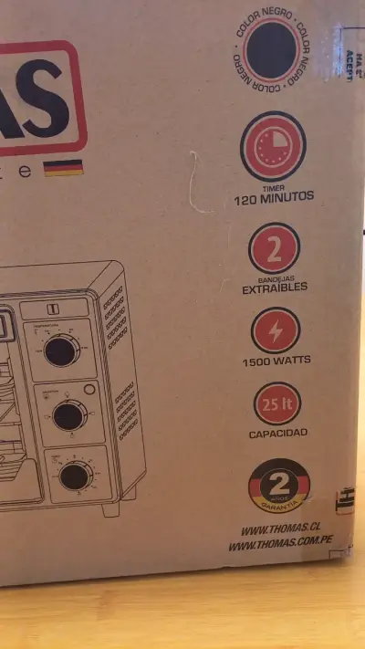 Horno eléctrico THOMAS TH-25N01  nuevo - miniatura 5