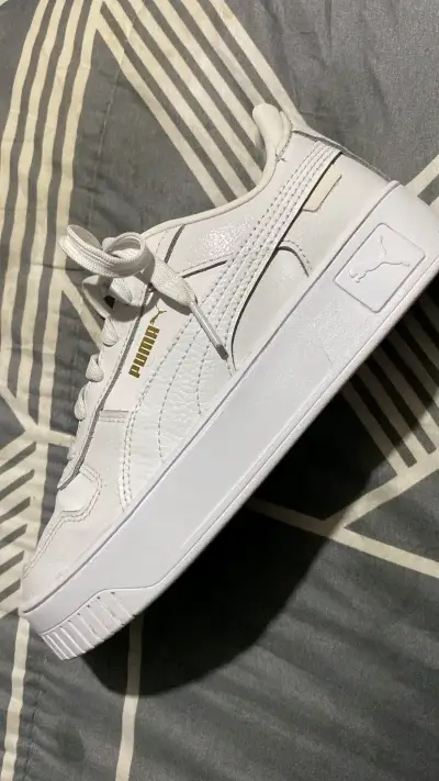 Zapatillas blancas Puma Carina Street Jr - miniatura 1