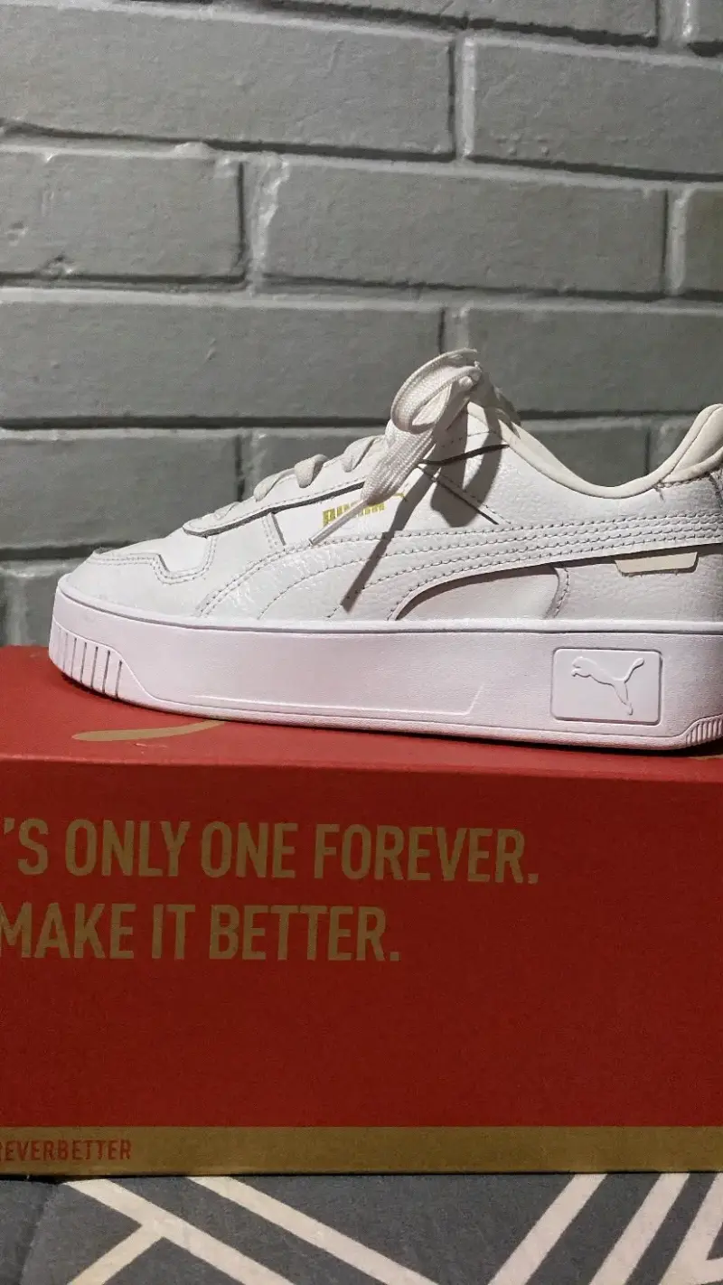 Zapatillas blancas Puma Carina Street Jr - 3