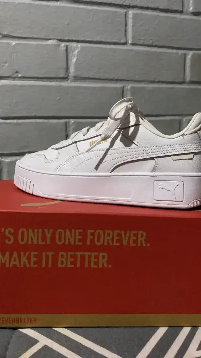 Zapatillas blancas Puma Carina Street Jr - miniatura 3