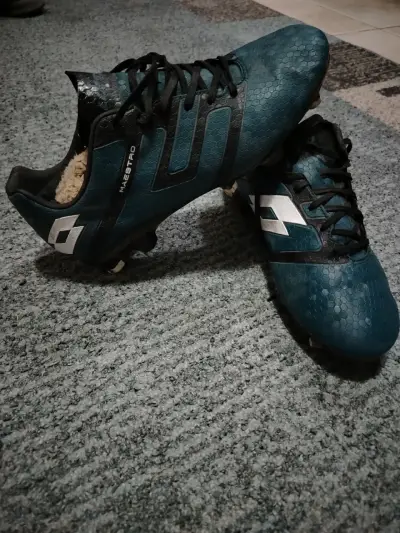 Botines de fútbol Lotto Maestro azules - miniatura 1