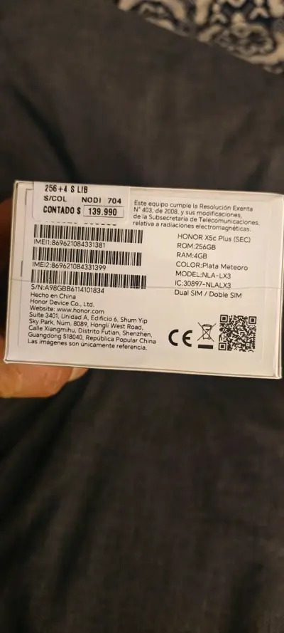 Smartphone Honor X5C Plus con batería 5260mAh - miniatura 2