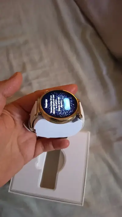 Smartwatch Huawei Watch GT 5 dorado con correa blanca - miniatura 1