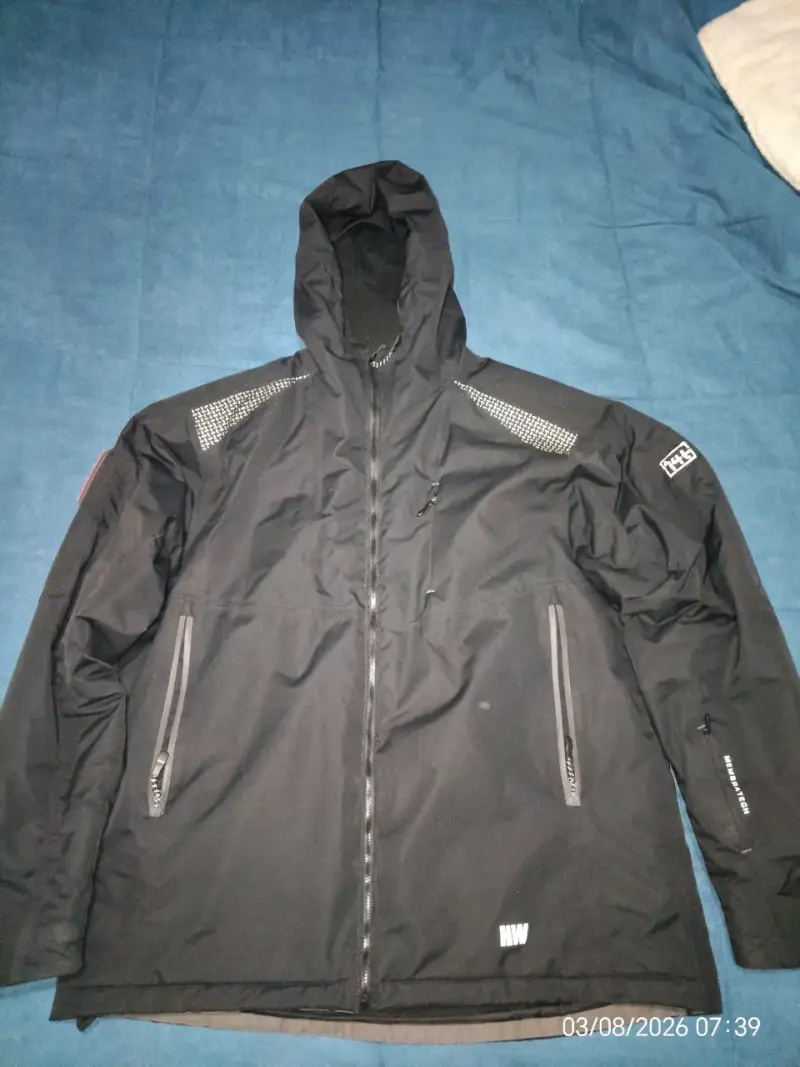 Chaqueta impermeable negra para hombre NW Aspen - 1