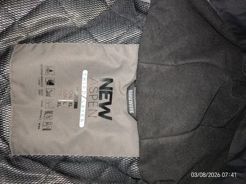Chaqueta impermeable negra para hombre NW Aspen - 4