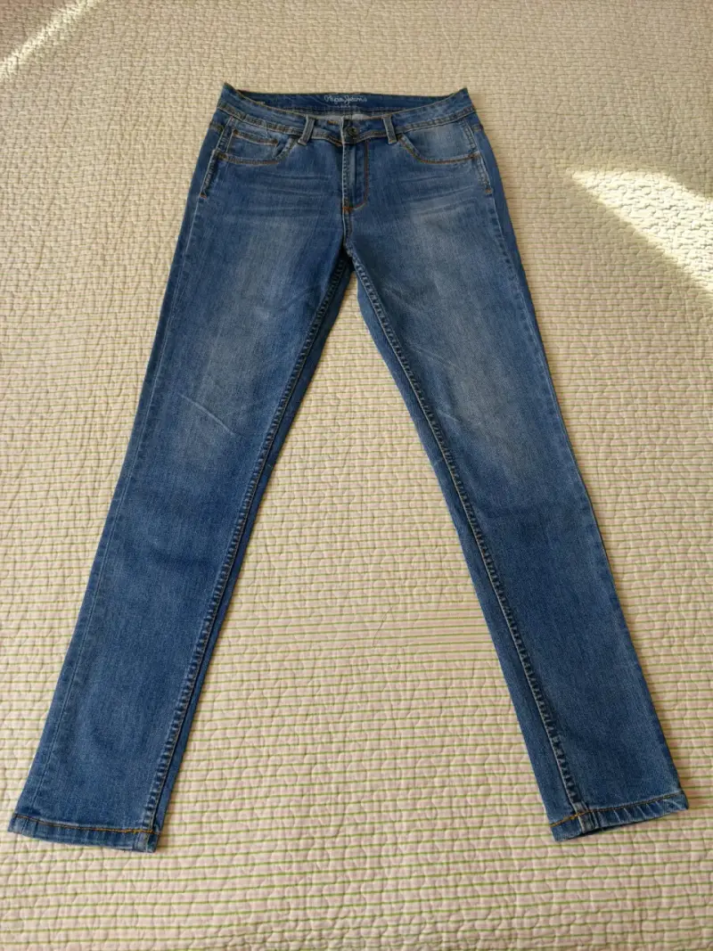 Jeans de mezclilla azul para mujer Pepe Jeans - 2