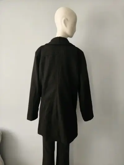 Abrigo negro elegante para mujer Brigitte naux - miniatura 6