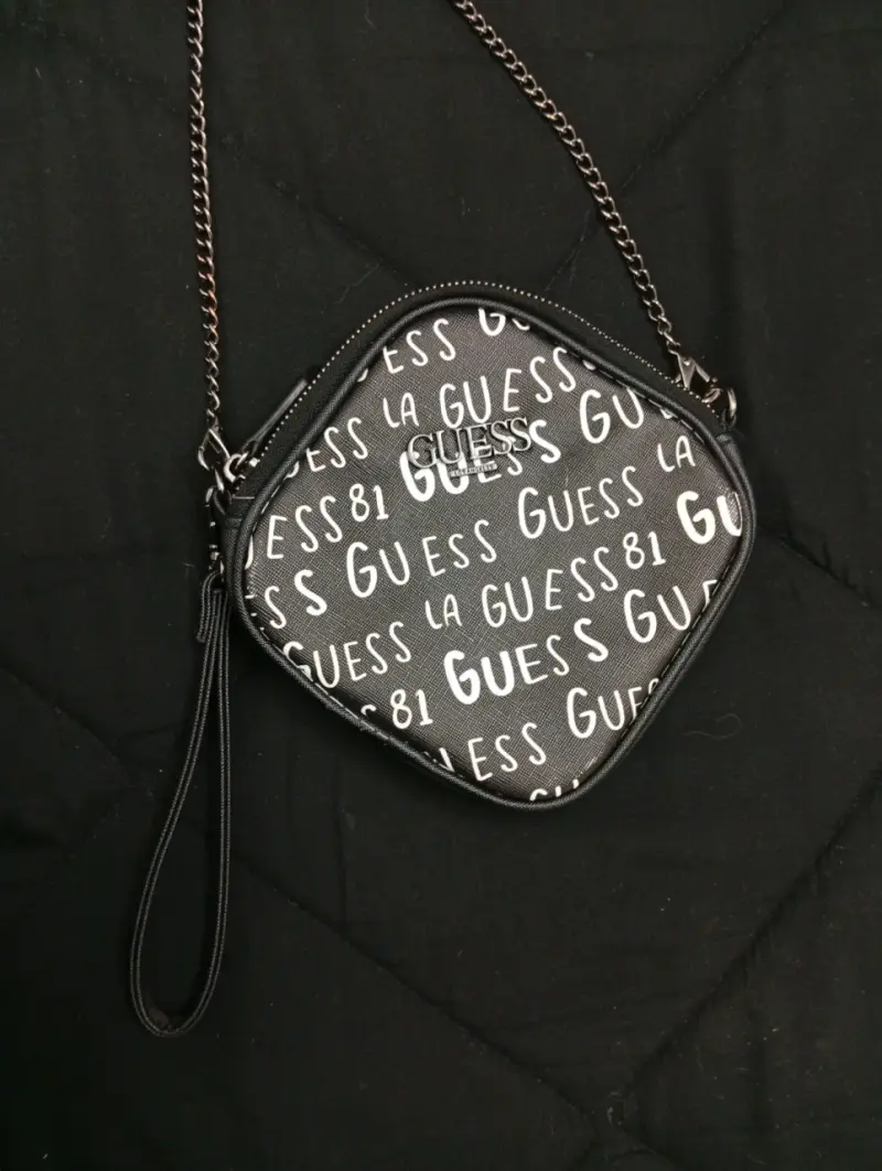 Bolso bandolera Guess negro con logo - 2