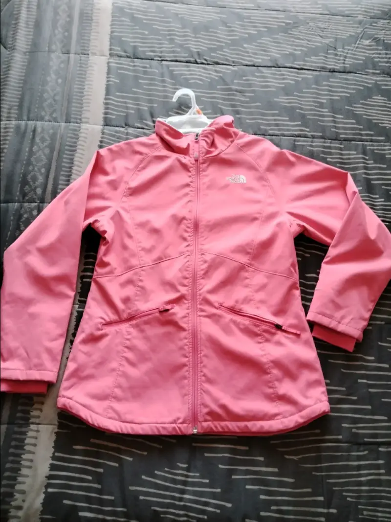 Chaqueta rosa The North Face para niñas - 1