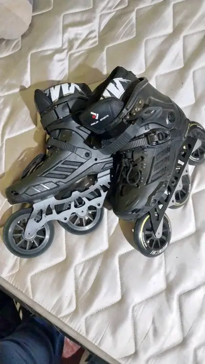 Patines en línea negros Jolex Sports - miniatura 1