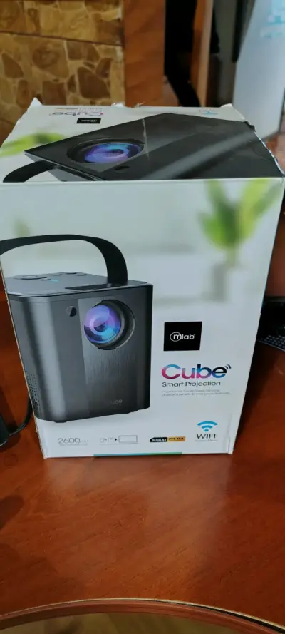 Proyector Mlab Cube Smart con WiFi y 1080p - miniatura 1