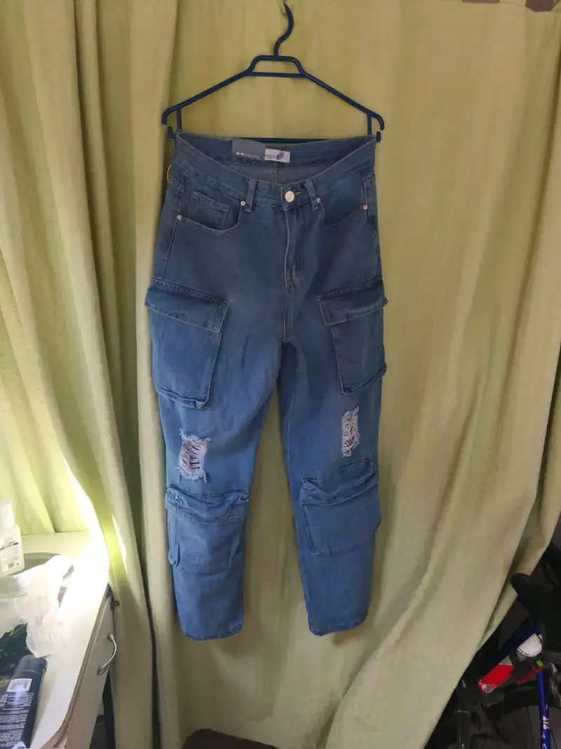 Jeans baggy cargo talla 41