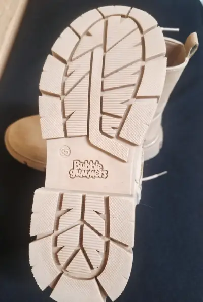 Botas beige Bubble Gummers con cierre lateral, 35. - miniatura 3