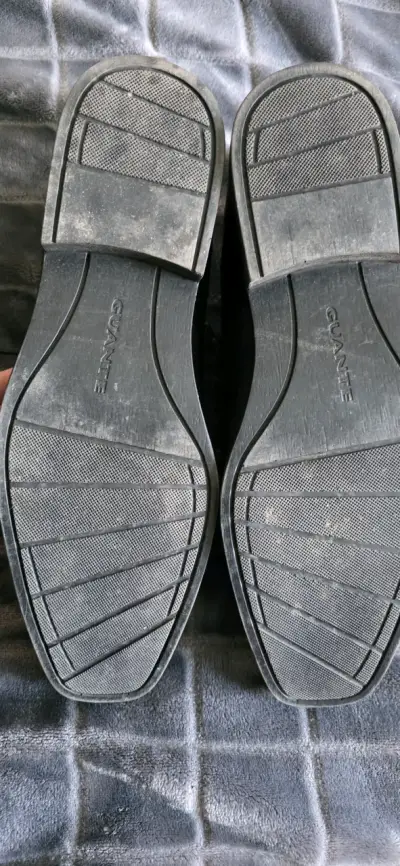 Zapatos formales de cuero negro Guante talla 43 - miniatura 4