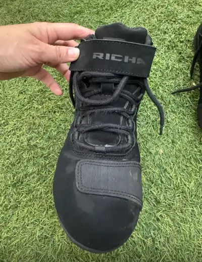 Botas de moto negras Richa con velcro - miniatura 1