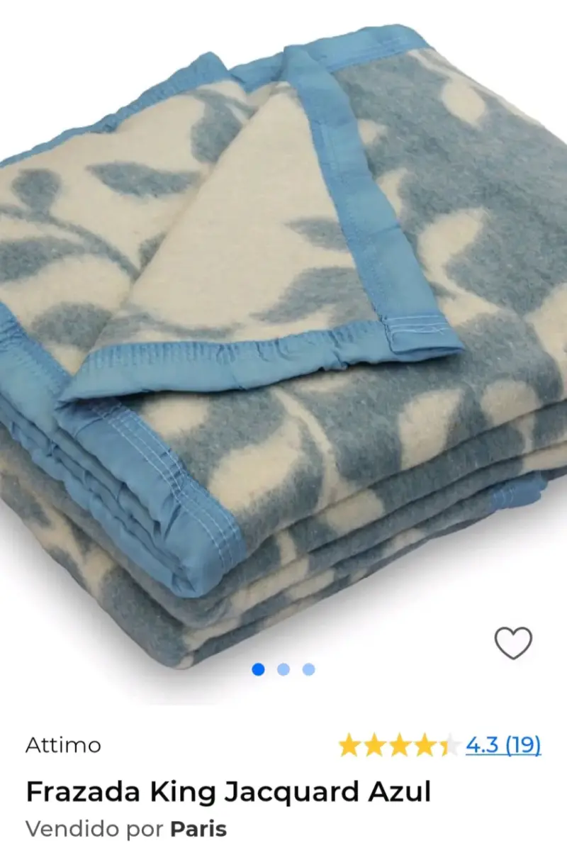 Frazada King Jacquard Azul Attimo