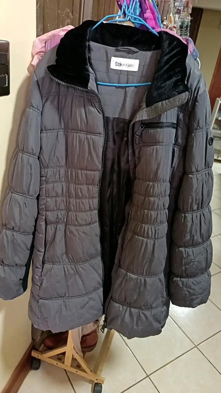 Chaqueta acolchada gris Calvin Klein para hombre