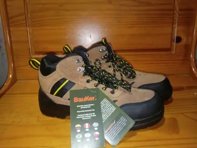 Botas de seguridad Bauker marrones con suela antideslizante - miniatura 2