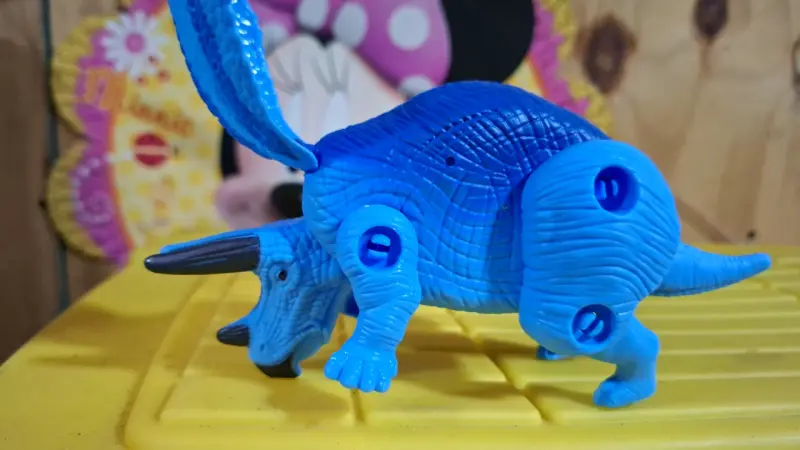 Juguete dinosaurio azul para niños
