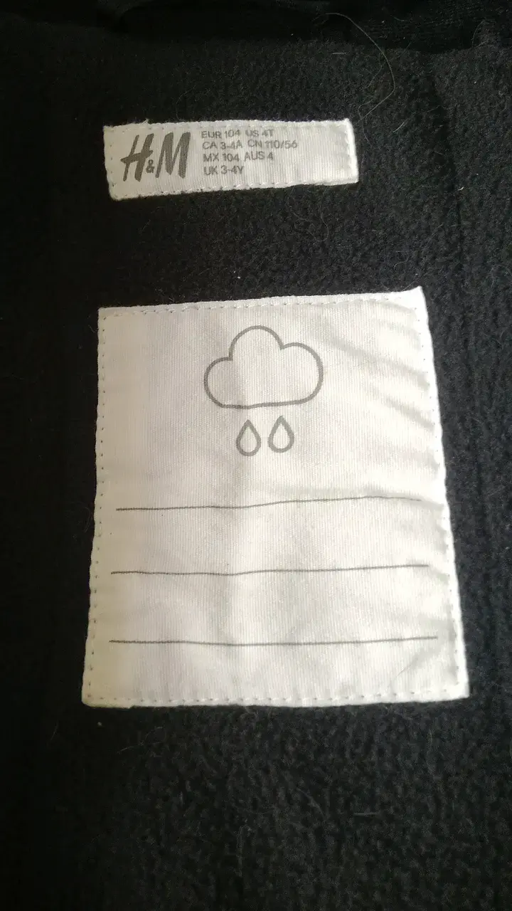 Chaqueta impermeable para niño H&M con capucha - 2