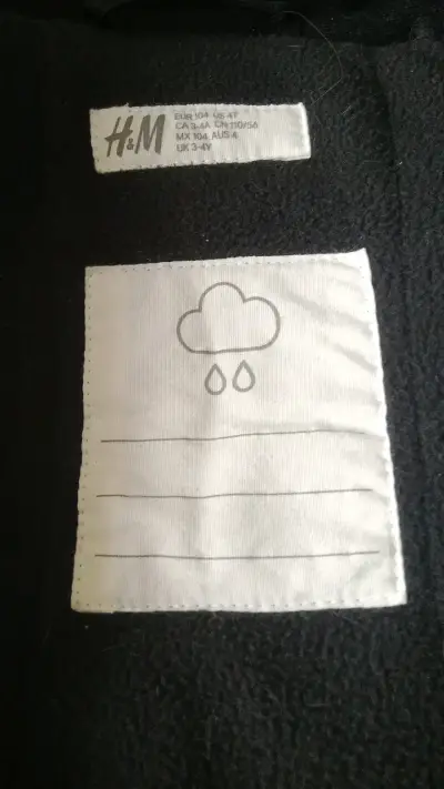 Chaqueta impermeable para niño H&M con capucha - miniatura 2