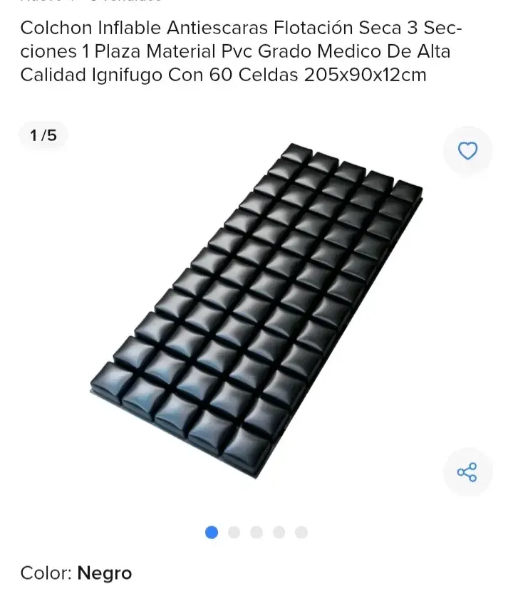 Cama clínica manual con colchón antiescaras - 2