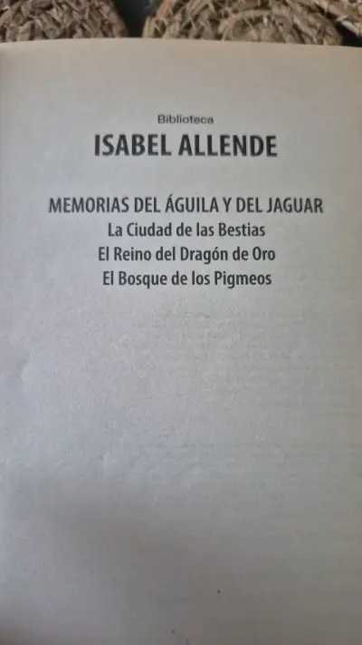 Libro 'Memorias del Águila y del Jaguar' de Isabel Allende - miniatura 2