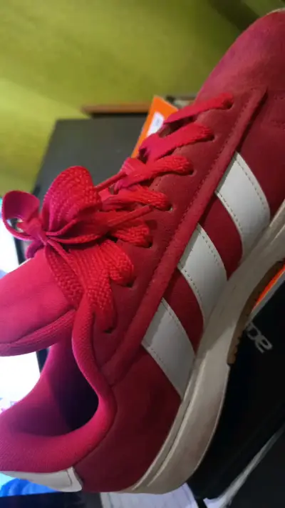 Zapatillas deportivas rojas Adidas para mujer - miniatura 1