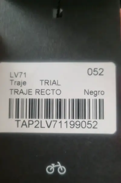Traje recto negro para hombre Trial (52) - miniatura 4