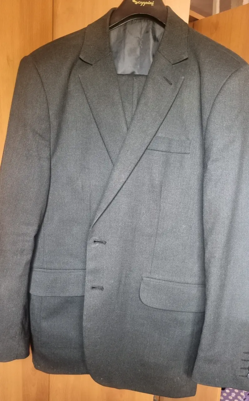 Terno gris para hombre talla 52 - 2
