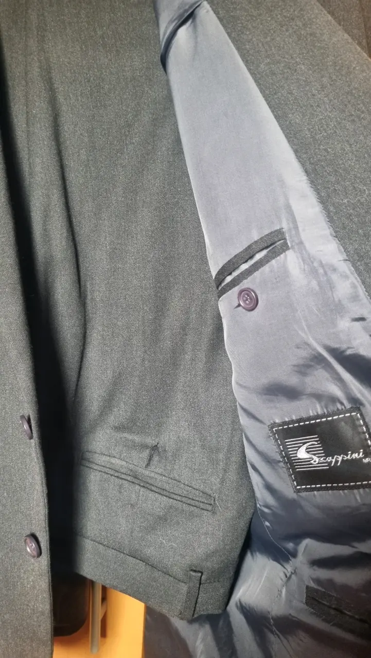 Terno gris para hombre talla 52 - 3