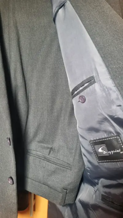 Terno gris para hombre talla 52 - miniatura 3