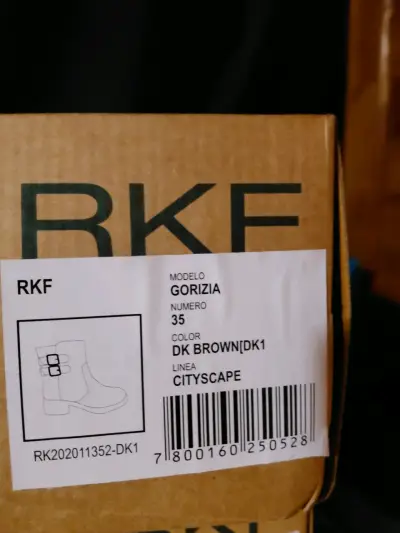 Botines de cuero marrón con forro de piel - miniatura 3