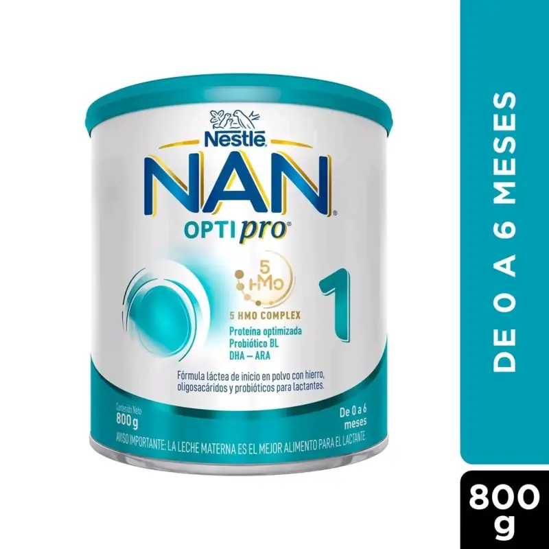 Leche en Polvo NAN Optipro 1 para Bebés 800g - 2