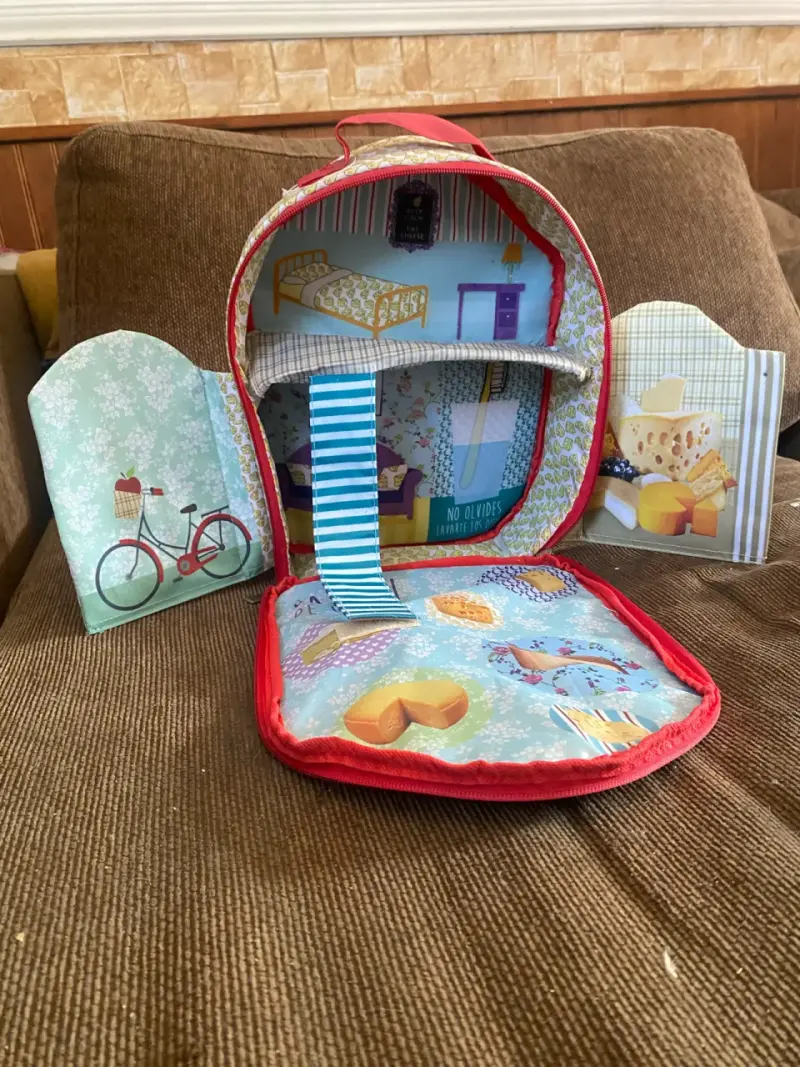Mochila infantil con diseño de ratones y queso - 3