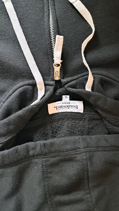 Cortaviento verde y beige con medio cierre - miniatura 5