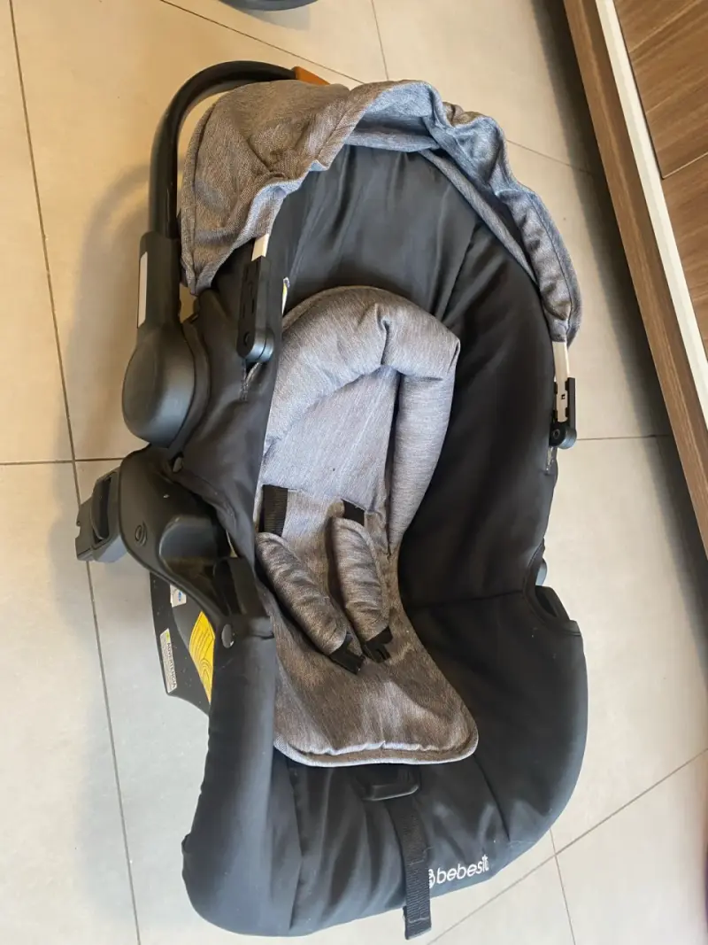 Coche de bebé Bebesit 360 Deluxe con capota gris - 3