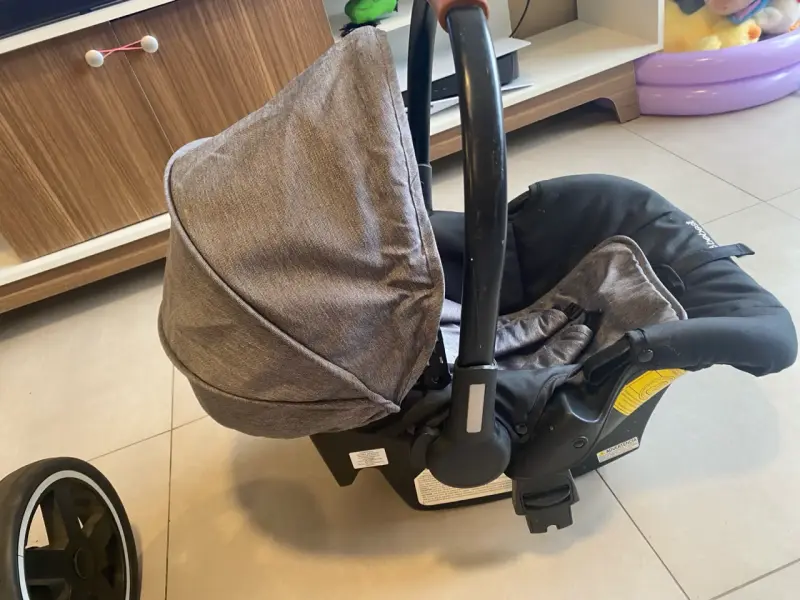 Coche de bebé Bebesit 360 Deluxe con capota gris - 5