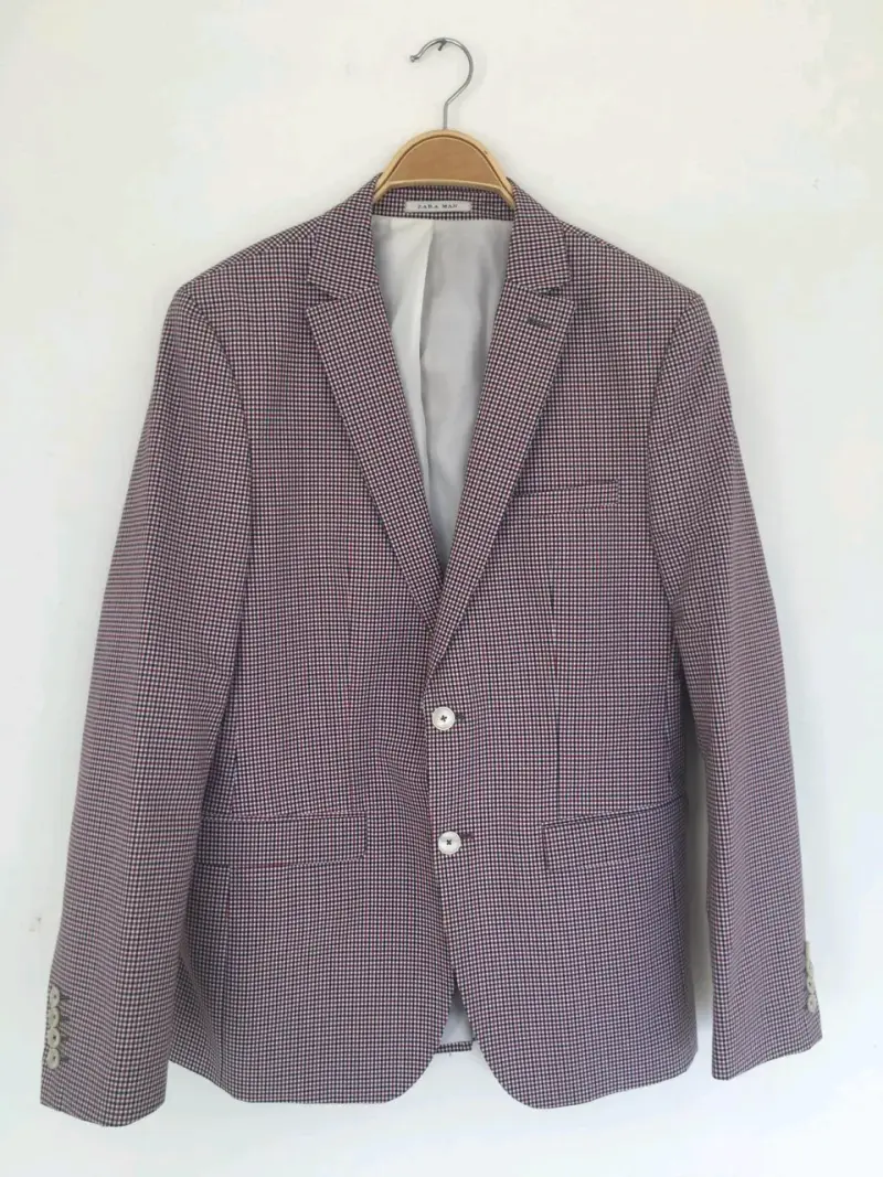 Blazer de hombre Zara a cuadros
