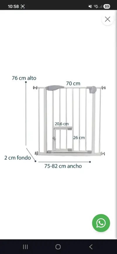 Reja de Seguridad para Niños Ajustable - miniatura 4