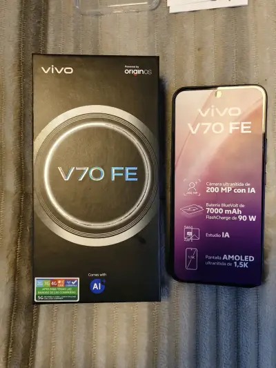 Smartphone Vivo V70 FE con cámara de 200 MP - miniatura 1