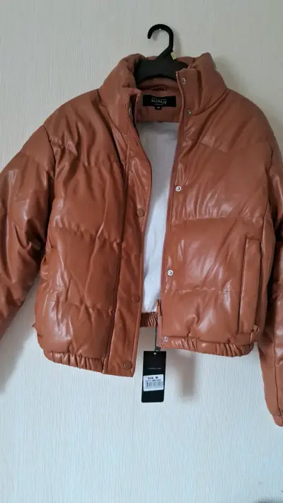 Chaqueta acolchada marrón para mujer talla M - miniatura 1