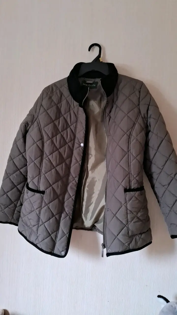 Chaqueta acolchada gris Ma Griffe