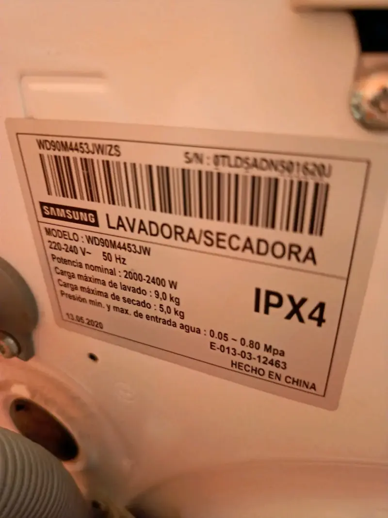 Lavadora secadora Samsung EcoBubble 9kg - 6