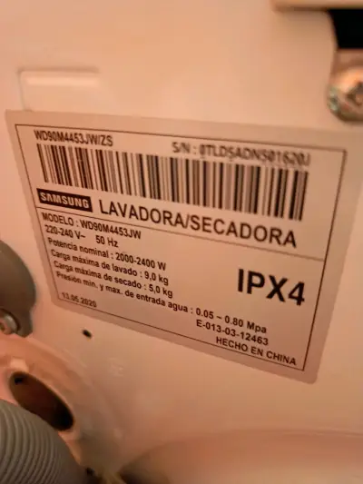 Lavadora secadora Samsung EcoBubble 9kg - miniatura 6
