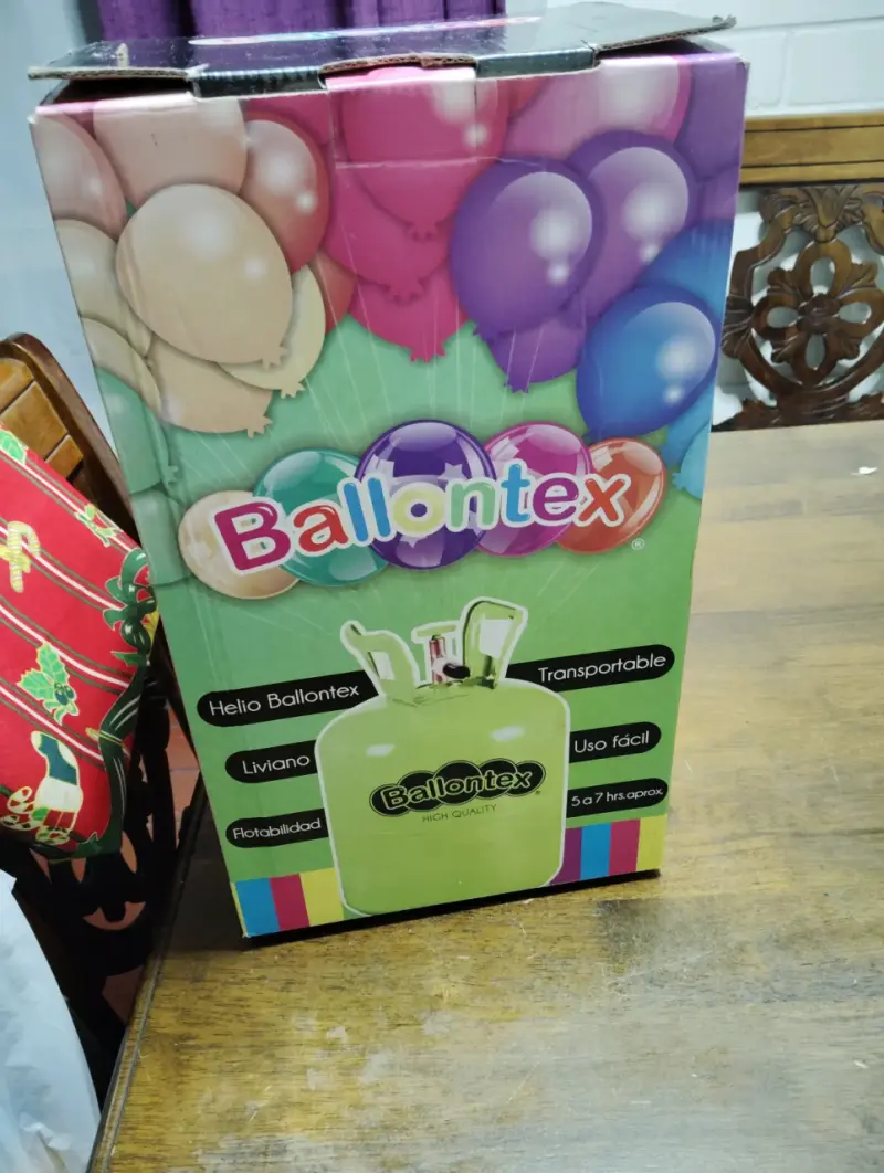 Cilindro de Helio Desechable Ballontex Verde - 2