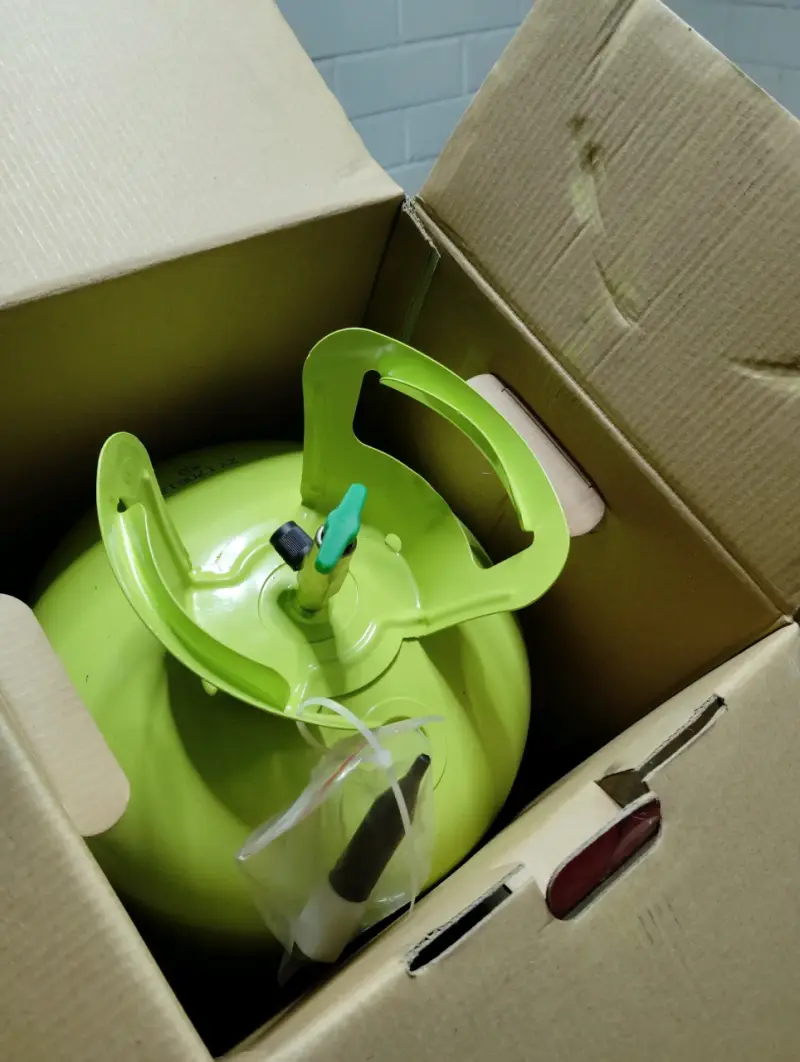 Cilindro de Helio Desechable Ballontex Verde - 3