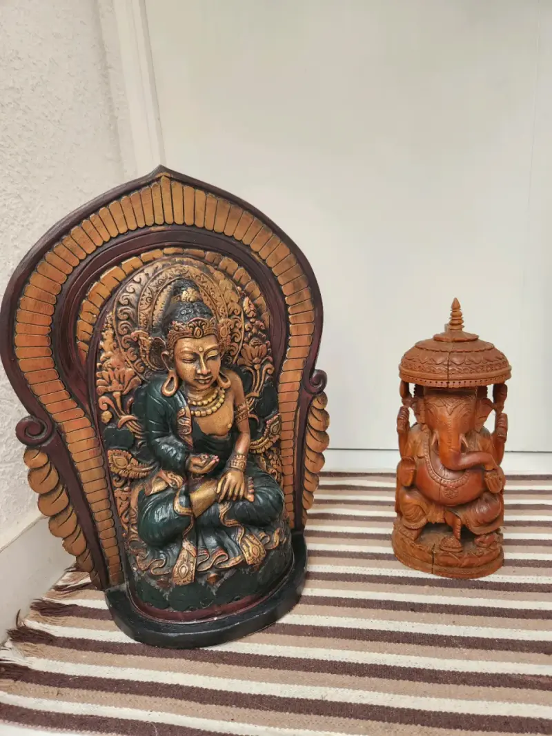 Figura tallada de Ganesha - 3