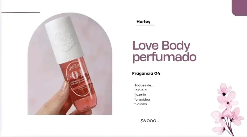 Perfume corporal Love Body fragancia 26 - 2