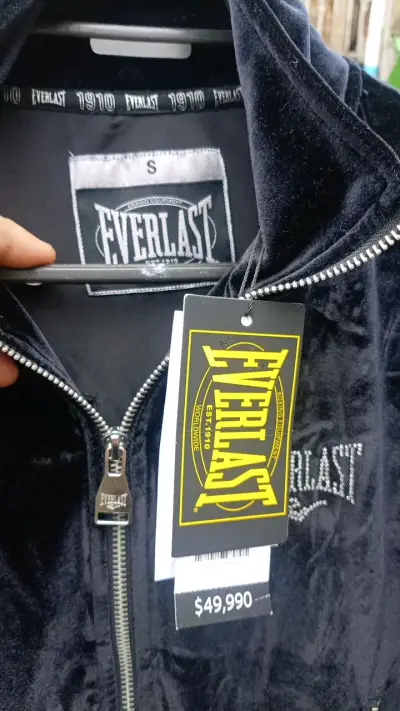 Chaqueta de terciopelo negra Everlast - miniatura 2